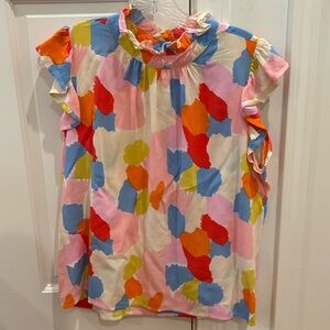 THML colorful blouse, size medium